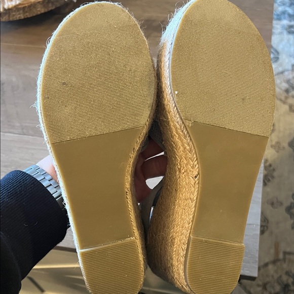 JustFab Light Blue Espadrille Wrap Sandals - Picture 6 of 6